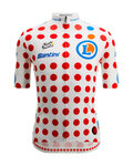 SANTINI Cycling short sleeve jersey - TOUR DE FRANCE - POLKA DOT JERSEY - multicolour
