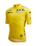 SANTINI Cycling short sleeve jersey - TOUR DE FRANCE - YELLOW JERSEY - yellow