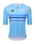SANTINI Cycling short sleeve jersey - UCI WORLD CHAMPION BELGIUM - blue
