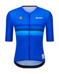 SANTINI Cycling short sleeve jersey - UCI WORLD CHAMPION ITALY - blue