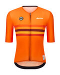 SANTINI Cycling short sleeve jersey - UCI WORLD CHAMPION NETHERLANDS - orange
