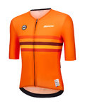 SANTINI Cycling short sleeve jersey - UCI WORLD CHAMPION NETHERLANDS - orange