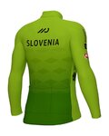 ALÉ Cycling winter long sleeve jersey - SLOVENIAN FEDERATION PRIME 2024 - green