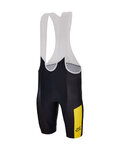 SANTINI Cycling bib shorts - TDF FAN LEADER - black