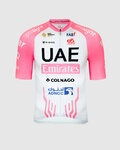 PISSEI Cycling short sleeve jersey - UAE TEAM EMIRATES REPLICA GIRO D'ITALIA 2024 - white/pink