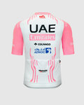 PISSEI Cycling short sleeve jersey - UAE TEAM EMIRATES REPLICA GIRO D'ITALIA 2024 - white/pink