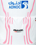 PISSEI Cycling short sleeve jersey - UAE TEAM EMIRATES REPLICA GIRO D'ITALIA 2024 - white/pink