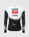 PISSEI Cycling winter long sleeve jersey - UAE TEAM EMIRATES - XRG 2025 REPLICA - white/black