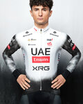 PISSEI Cycling winter long sleeve jersey - UAE TEAM EMIRATES - XRG 2025 REPLICA - white/black