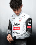 PISSEI Cycling winter long sleeve jersey - UAE TEAM EMIRATES - XRG 2025 REPLICA - white/black