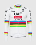 PISSEI Cycling summer long sleeve jersey - TADEJ POGACAR WORLD CHAMP REPLICA - white