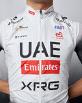 PISSEI Cycling gilet - UAE TEAM EMIRATES 2025 - white/black
