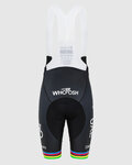 PISSEI Cycling bib shorts - TADEJ POGACAR WORLD CHAMP REPLICA - black/white