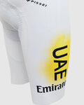 PISSEI Cycling bib shorts - UAE TEAM EMIRATES 2024 REPLICA SANREMO - GIRO + TOUR 24 - white/pink/yellow