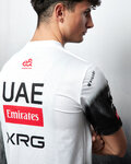 PISSEI Cycling short sleeve t-shirt - UAE TEAM EMIRATES 2025  - white/black