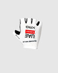 PISSEI Cycling fingerless gloves - UAE TEAM EMIRATES XRG 2025 - white/black
