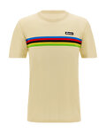 SANTINI Cycling short sleeve t-shirt - UCI WORLD CHAMPION - beige