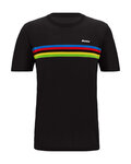 SANTINI Cycling short sleeve t-shirt - UCI WORLD CHAMPION - black