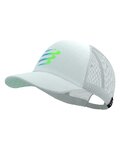 COMPRESSPORT Cycling hat - TRUCKER CUP - white/blue/green