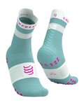 COMPRESSPORT Cyclingclassic socks - PRO RACING SOCKS V4.0 RUN - turquoise