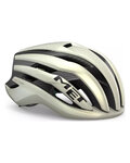 MET Cycling helmet - TRENTA 3K MIPS - ivory/gold