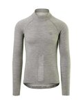 AGU Cycling long sleeve t-shirt - WINTERDAY MERINO - grey
