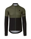 AGU Cycling winter long sleeve jersey - DUO WINTER - black/green
