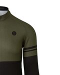 AGU Cycling winter long sleeve jersey - DUO WINTER - black/green