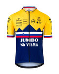 AGU Cycling short sleeve jersey - JUMBO-VISMA 2020 - yellow/blue