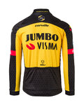 AGU Cycling winter long sleeve jersey - JUMBO-VISMA WINT '21 - black/yellow