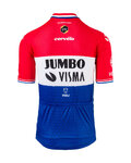 AGU Cycling short sleeve jersey - JUMBO-VISMA 2021 - blue/white/red