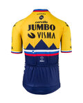 AGU Cycling short sleeve jersey - JUMBO-VISMA 2021 - blue/yellow