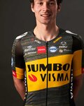 AGU Cycling short sleeve jersey - JUMBO-VISMA 2021 TDF - black/yellow