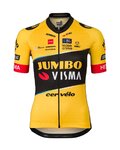 AGU Cycling short sleeve jersey - JUMBO-VISMA 23 LADY - yellow/black