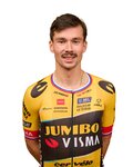 AGU Cycling short sleeve jersey - JUMBO-VISMA 2023 PRIMOZ ROGLIC - black/yellow