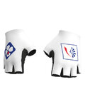ALÉ Cycling fingerless gloves - GROUPAMA FDJ 2018 - white