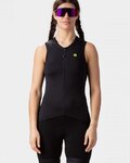 ALÉ Cycling sleeveless jersey - COLOR BLOCK LADY - black