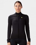 ALÉ Cycling winter long sleeve jersey - FONDO 2.0 SOLID - black