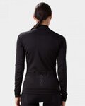 ALÉ Cycling winter long sleeve jersey - FONDO 2.0 SOLID - black