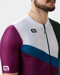ALÉ Cycling short sleeve jersey - NEXT - green/bordeaux/white/blue