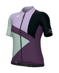 ALÉ Cycling short sleeve jersey - NEXT PRAGMA LADY - green/bordeaux/purple