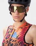 ALÉ Cycling overal - PR-E ESOTIKA LADY - red/black/orange/blue