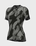 ALÉ Cycling short sleeve t-shirt - BRUSH INTIMO LADY - black/grey