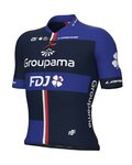 ALÉ Cycling short sleeve jersey - GROUPAMA FDJ 2023 - white/red/blue