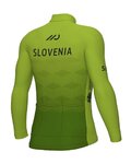 ALÉ Cycling winter long sleeve jersey - SLOVENIA NATIONAL 23 - green
