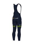 ALÉ Cycling long bib trousers - SLOVENIA NATIONAL 23 - blue/green