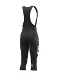 ALÉ Cycling 3/4 length bib shorts - WINTER - black/white