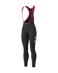 ALÉ Cycling long bib trousers - WINTER LADY - black