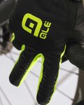 ALÉ Cycling long-finger gloves - WINTER - yellow/black