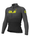 ALÉ Cycling winter long sleeve jersey - SUMMIT WINTER - black/grey